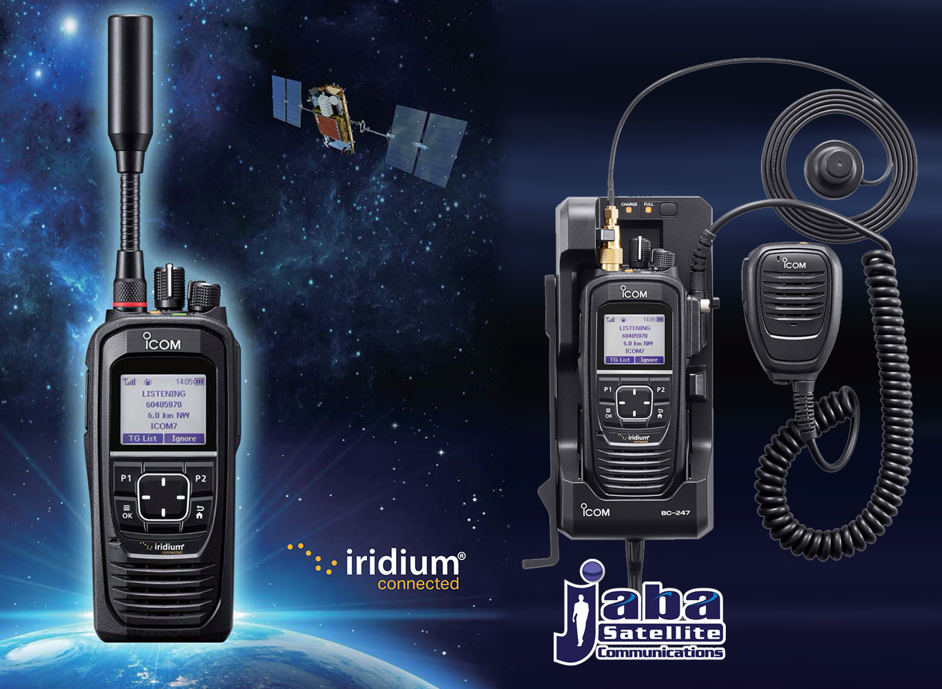 IC-SAT100 Radio Satelital PTT